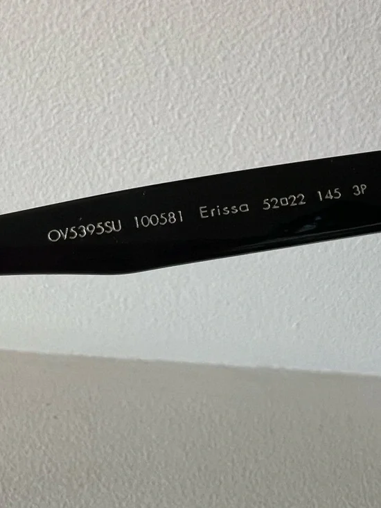 Oliver Peoples Erissa Black Oval Polarized Sunglasses - Picture 6 of 7